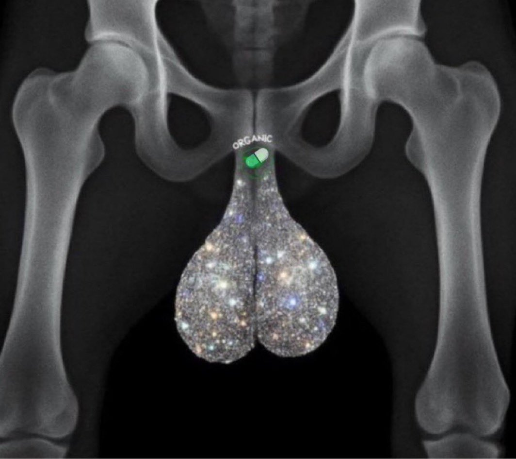 ORGANIC X-ray meme with the $PILL capsule